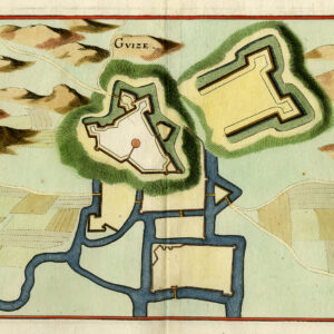 Antieke prent-GUISE-FRANKRIJK-VESTING-VESTING-Merian-1646