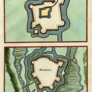Antieke prent-JAMETZ-MARSAL-FRANCE-FORTRESS-FORTIFICATIONS-Merian-1646