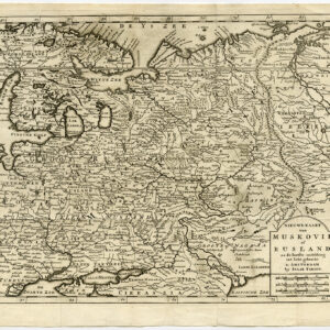 Antieke Kaart Rusland Europa Finland OekraÏNe Tirion Keyser 1750