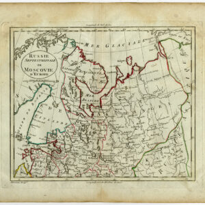Antieke Kaart Rusland Europa Finland Blondeau 1800