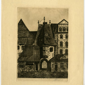 Antieke prent-VIEW-CITY-TOWN-DUITSLAND-Vigelius-c. 1910