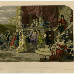 Antieke prent-DE val van CLARENDON-EDWARD HYDE-Ward-Bacon-c. 1850