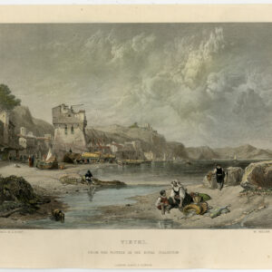 Antieke prent-VIETRI-GOLF VAN SALERNO-ITALIË-VIEW-Stanfield-Miller-c. 1870