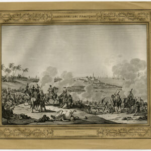 Antieke prent-NAPOLEON-SLAG VAN ABOUKIR-EGYPTE-Swebach-Dequevauvillers-c. 1820