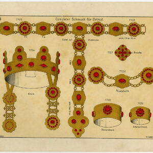 Antieke prent-ORTRUD-LOHENGRIN-OPERA-SIERADEN-PLAAT 40-Anoniem-c. 1890