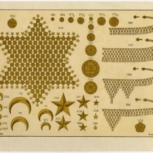 Antieke prent-GOUDEN-MEDAAL-SIERADEN-PLAAT 6-Anoniem-c. 1890