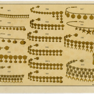 Antieke prent-GOUDEN-SIERADEN-PLAAT 2-Anoniem-c. 1890