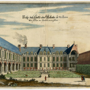 Antieke prent-HOTEL DE TOULOUSE-PARIJS-VRILLIERE-FRANKRIJK-Anoniem-c. 1700