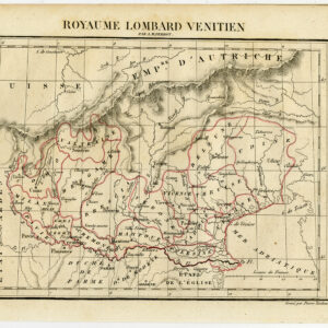 Antieke prent-LOMBARDIË-ITALIË-VENETIË-Perrot-Tardieu-c. 1800