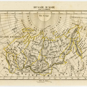 Antieke prent-RUSLAND-SIBERIË-AZIË-GEKLEURD-Perrot-Tardieu-c. 1800