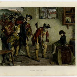 Antieke prent-NA DE SLAG-SOLDAAT-OORLOG-MILITAIRE-KIND-Calderon-Heath-c. 1865