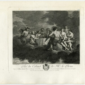 Antieke prent-HERMES-ZEUS-BACCHUS-MYTHOLOGIE-Hoet-Le Brun-De Longueil-1792