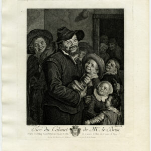 Antieke prent-FOEKEPOT-ROMMELPOT SPELER-FRICTION DRUM-Hals-Hubert-1792