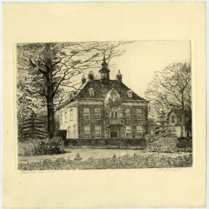 Antieke Prent-STADHUIS-HEEMSTEDE-HAARLEM-Josseaud-c. 1925