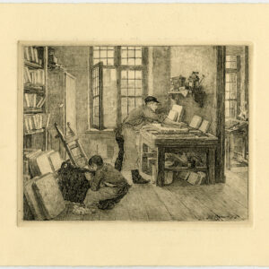 Antieke prent-LITHOGRAAF-BEROEP-DRUKKERIJ-Ratinckx-1889