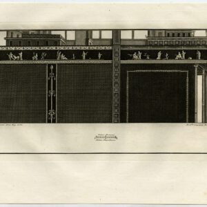 Antieke prent-ARCHEOLOGIE-ITALIË-HERCULANEUM-FRESCO-P.227-Vanni-Campana-1757