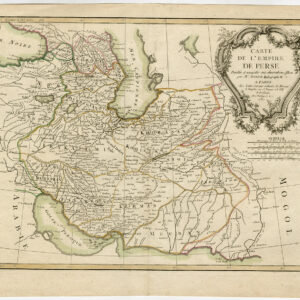 Antieke prent-PERZIË-IRAN-IRAK-ARMENIË-GEORGIË-RUSLAND-Bonne-1787