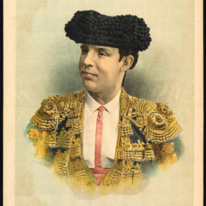 Antieke prent-STIERVECHTEN-TAUROMACHIA-SANTOS LOPEZ-TORERO-Pl. 31-La Lidia-1888