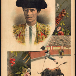 Antieke prent-STIERVECHTEN-TAUROMACHIA-SATURNINO FRUTOS-TORERO-P 7-La Lidia-1889
