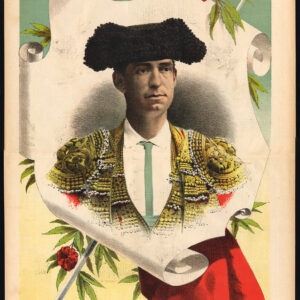 Antieke prent-STIERVECHTEN-TAUROMACHIA-ENGEL PASTOR-TORERO-Pl. 15-La Lidia-1889