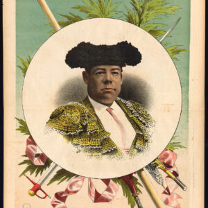 Antieke prent-STIERVECHTEN-TAUROMACHIA-FELIPE GARCIA-TORERO-Pl. 16-La Lidia-1889