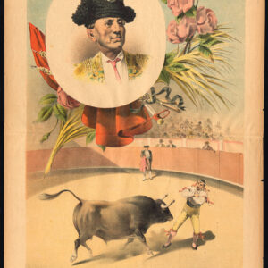 Antieke prent-STIERVECHTEN-TAUROMACHIA-PEDRO AIXELA-TORERO-Pl. 3-La Lidia-1892