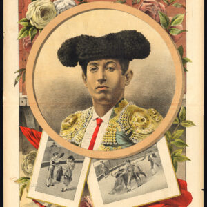 Antieke prent-STIERVECHTEN-TAUROMACHIA-ANTONIO FUENTES-TORERO-P 31-La Lidia-1893