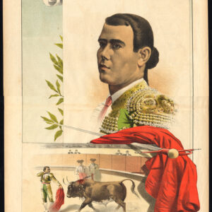 Antieke prent-STIERVECHTEN-TAUROMACHIA-MANUEL NIETO-TORERO-Pl. 32-La Lidia-1893