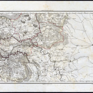 Antieke Kaart Oost-Nederland Brabant Niederrhein Tardieu 1782