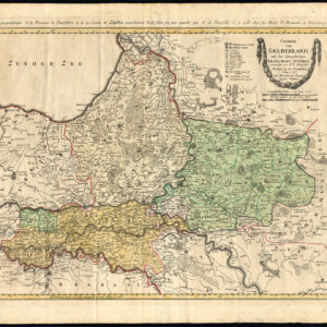 Antieke Kaart Nederland Holland Gelderland Zutphen Homann 1787