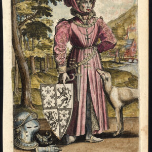 Antieke prent-ANTONIUS BRABANTIAE DUX-ANTHONY-DUKE VAN BOURGONDIË-Barlandus-1603