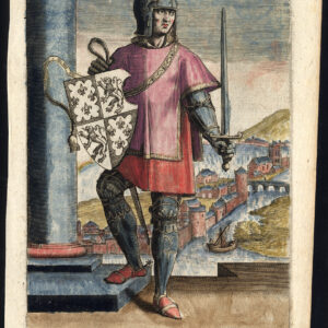 Antieke prent-PHILIP I-DUKE VAN BRABANT-ARMOUR-SAINT POL-Barlandus-1603