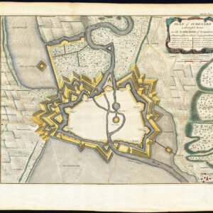 Antieke prent-PLAN-OUDENAERDE-OUDENAARDE-BELGIË-Tindal-1727
