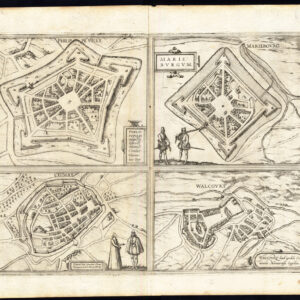 Antieke prent-PHILIPPEVILLE-MARIENBOURG-CHIMAY-WALCOURT-BELGIË-Hogenberg-1575