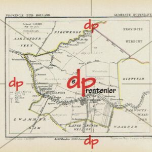 Kuyper kaart Gemeente Bodegraven (Zuid-Holland) (1867)