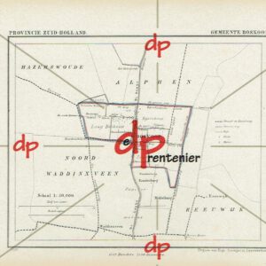 Kuyper kaart Gemeente Boskoop (Zuid-Holland) (1867)