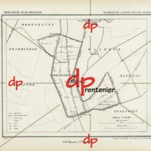 Kuyper kaart Gemeente Lange Ruige Weide (Zuid-Holland) (1866)