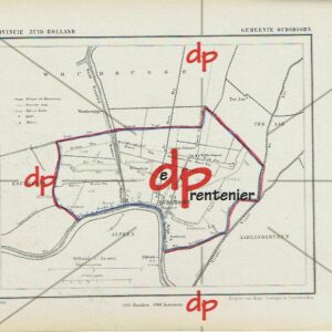 Kuyper kaart Gemeente Oudshoorn (Zuid-Holland) (1865)