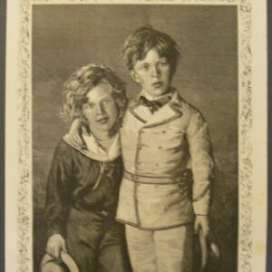 Fotogravure 1885 jongens mode