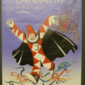 LK 06 01 04 Poster Carnaval Viareggio 1995 harlekijn